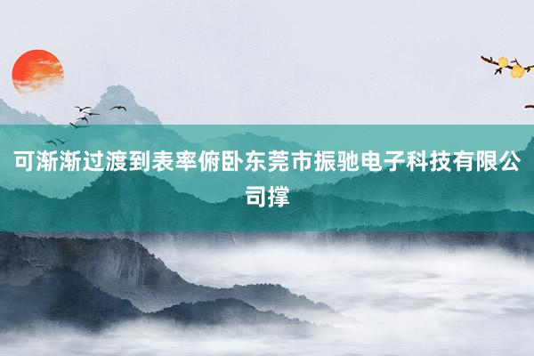 可渐渐过渡到表率俯卧东莞市振驰电子科技有限公司撑